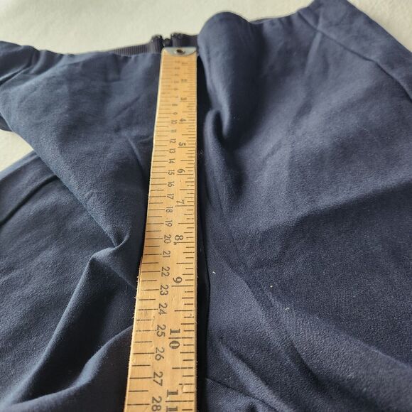 Rag & Bone Simone Ankle Crop Pants Size 6 Navy High-Rise Slim Stretch Trousers - Picture 6 of 9